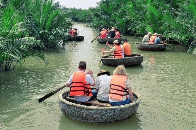 Basket boat tour at Cam Thanh Coconut Village on the Hoi An Ancient Town Map