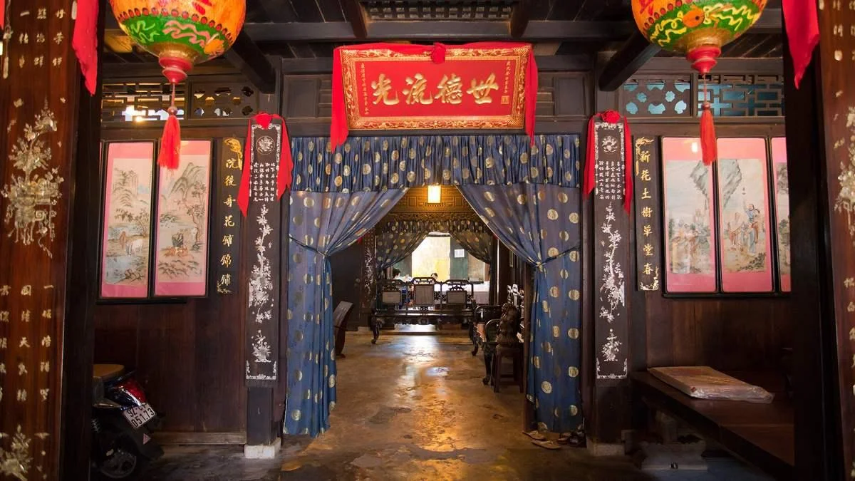 Phung Hung Ancient House heritage building on the Hoi An Ancient Town Map