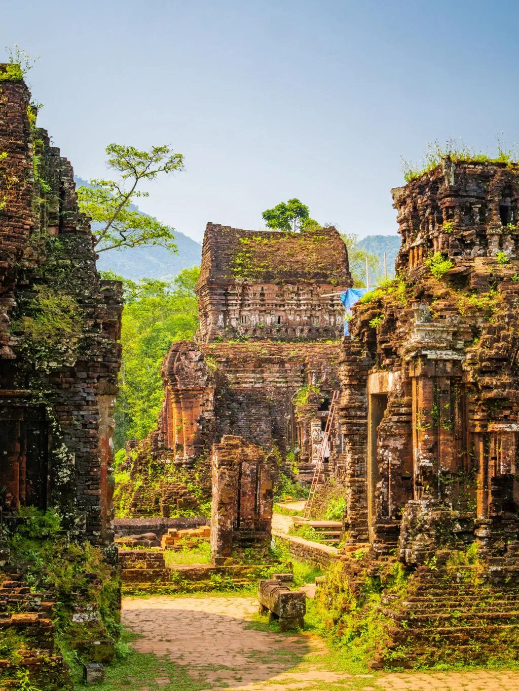 Ancient Cham temple ruins at My Son Sanctuary on the map of Hoi An Ancient Town