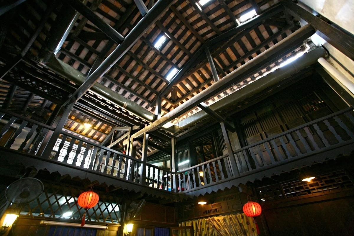 Hoi An historical sites Phung Hung Old House interior wooden structure